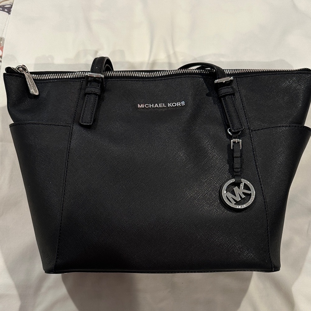 Michael Kors Black Leather Tote